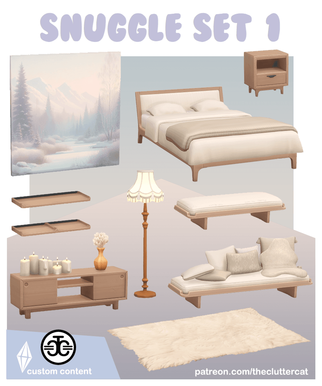 Скриншот мода Мебель для спальни Snuggle Set I